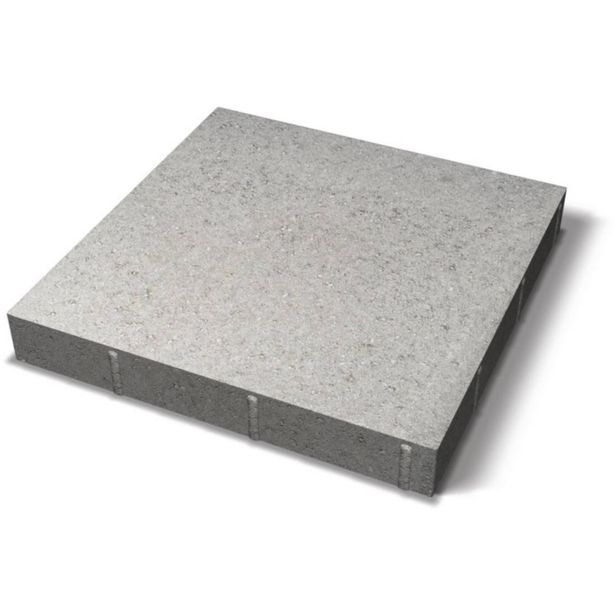 Sileä laatta Benders viisteetön 420x420x60 mm, harmaa