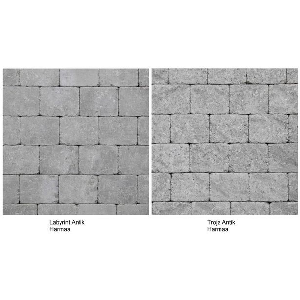 Pihakivi Benders Labyrint/Troja Antik Makro 210x210x50 mm, harmaa