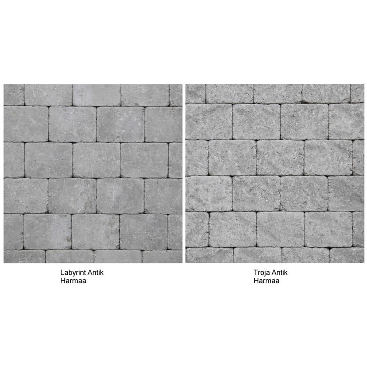 Pihakivi Benders Labyrint/Troja Antik Makro 210x210x50 mm, harmaa