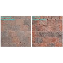 Pihakivi Benders Labyrint/Troja Antik Makro 210x210x50 mm, punainen sekoitus