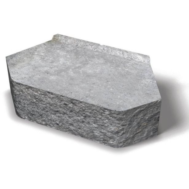 Muurikivi Benders Megastone 100 pyöreäksi lohkottu, grafiitti