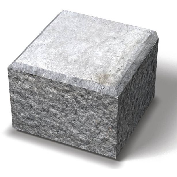 Päätykivi Benders Megaloc 200x200x150 mm, grafiitti