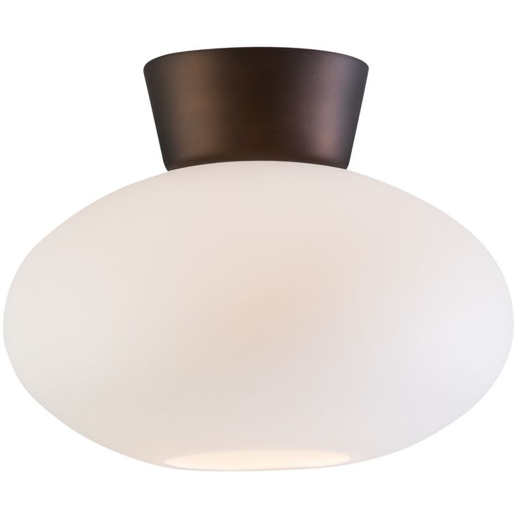 Plafondi Belid Bullo, Ø27 cm, oksidi/lasi