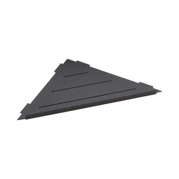 Suihkuhylly Bemeta Cytro, 300x135x15 mm, mattamusta