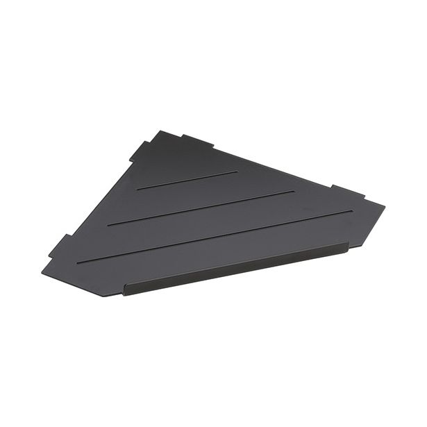 Suihkuhylly Bemeta Cytro, 297x210x15 mm, mattamusta