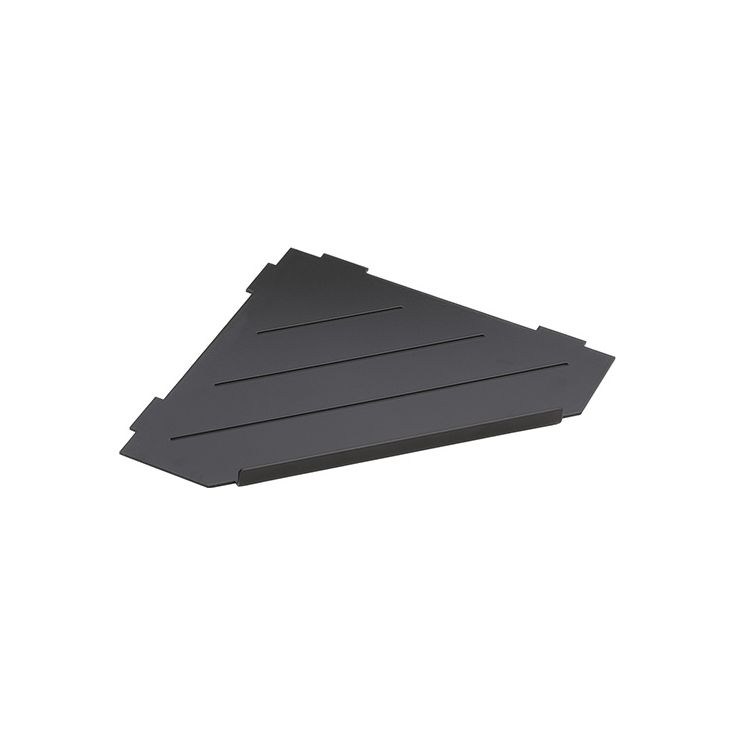 Suihkuhylly Bemeta Cytro, 297x210x15 mm, mattamusta
