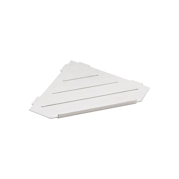 Suihkuhylly Bemeta Cytro, 297x210x15 mm, harjattu hopea