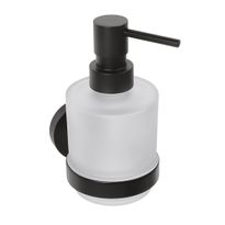 Saippua-annostelija Bemeta Dark, 200 ml, lasi/musta