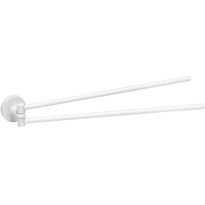 Kaksoispyyheteline Bemeta White, 420 mm, kääntyvä, valkoinen