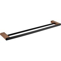 Kaksoispyyhetanko Bemeta Galla, 600 mm, musta