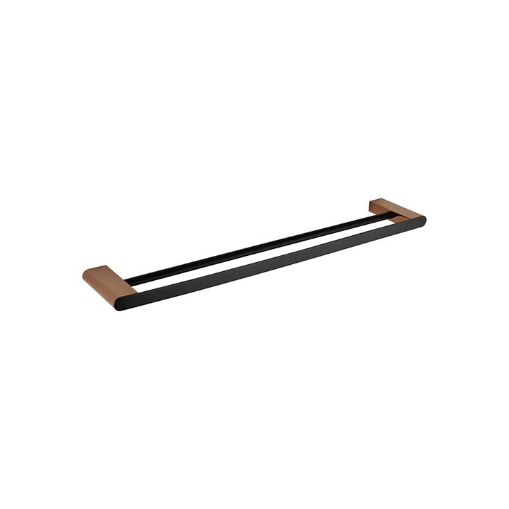 Kaksoispyyhetanko Bemeta Galla, 600 mm, musta