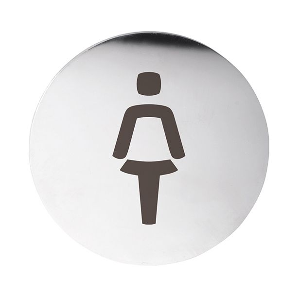 Ovikyltti naisten WC Bemeta Home, pyöreä, kiillotettu teräs