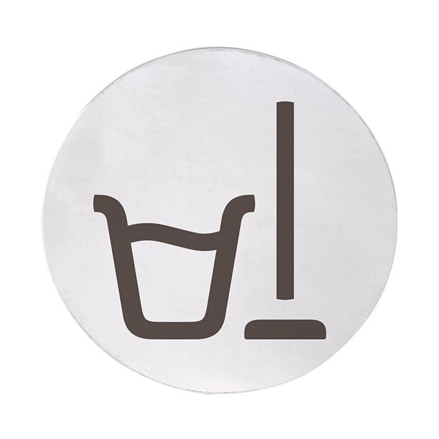 Ovikyltti siivouskomero Bemeta Home, pyöreä, matta