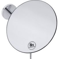 Meikkipeili Bemeta, yksipuolinen, ø 200 mm, hopea