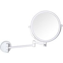Kaksipuoleinen meikkipeili Bemeta White, Ø 200 mm, valkoinen