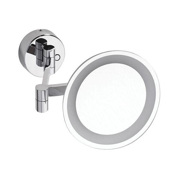 Meikkipeili LED-valolla Bemeta, ø 210 mm, hopea