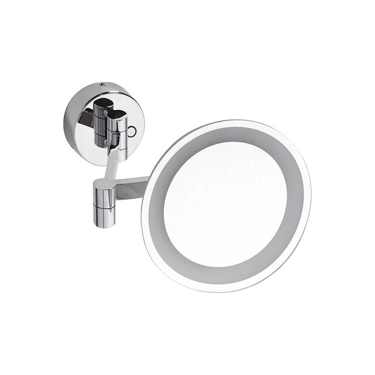 Meikkipeili LED-valolla Bemeta, ø 210 mm, hopea