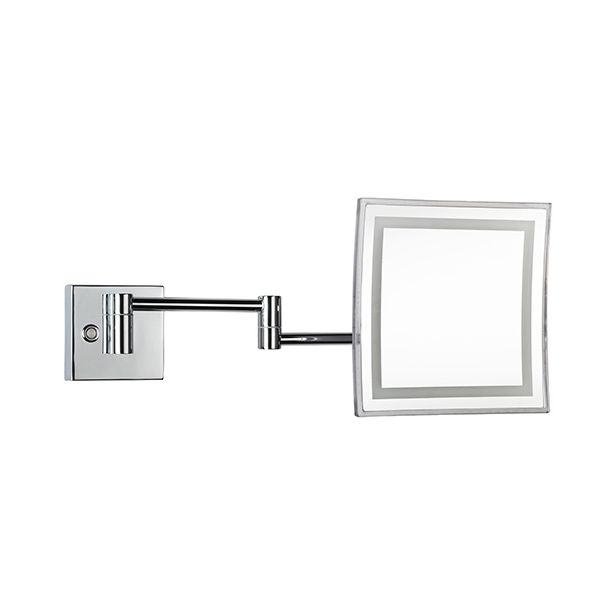 LED-meikkipeili Bemeta, 225x225 mm, kiiltävä kromi