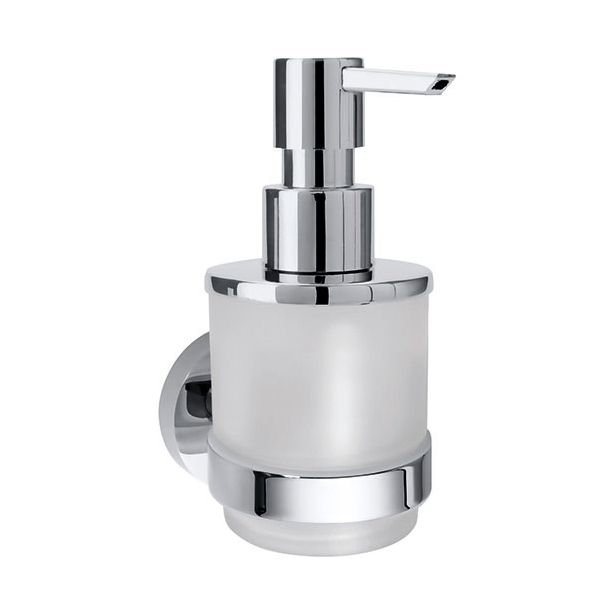 Saippua-annostelija Bemeta Omega, 75x100x150 mm, 200 ml, hopea