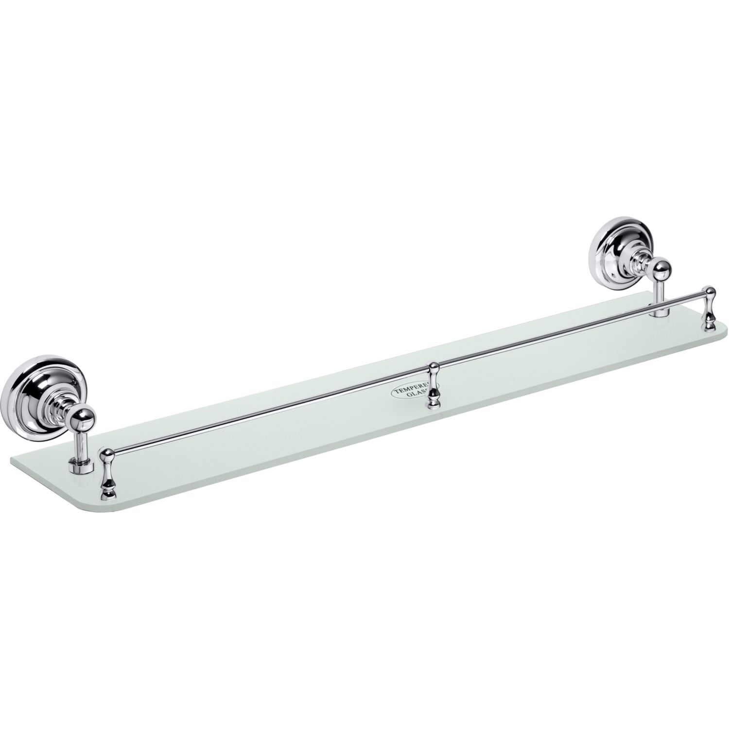 Lasihylly kaiteella Bemeta Retro 1, 600 mm, kromi