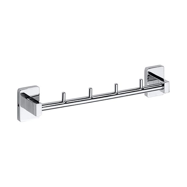 Vaateripustun Bemeta Niki, 260 mm, 4 koukkua, hopea