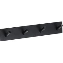 Pyyhekoukku Bemeta Easy, 255x38 mm, 4 koukkua, musta