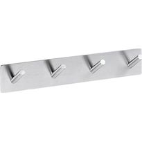 Pyyhekoukku Bemeta Easy, 255x38 mm, 4 koukkua, harjattu hopea