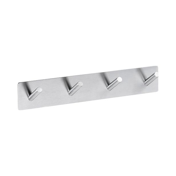 Vaateripustin Bemeta Easy, 255x38 mm, 4 koukkua, harjattu hopea
