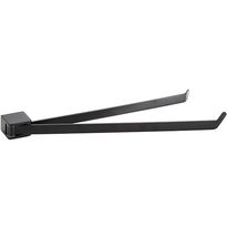 Kaksoispyyheteline Bemeta Organic Black, 445 mm, kääntyvä, musta