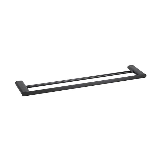 Kaksoispyyheteline Bemeta Organic Black, 600 mm, musta