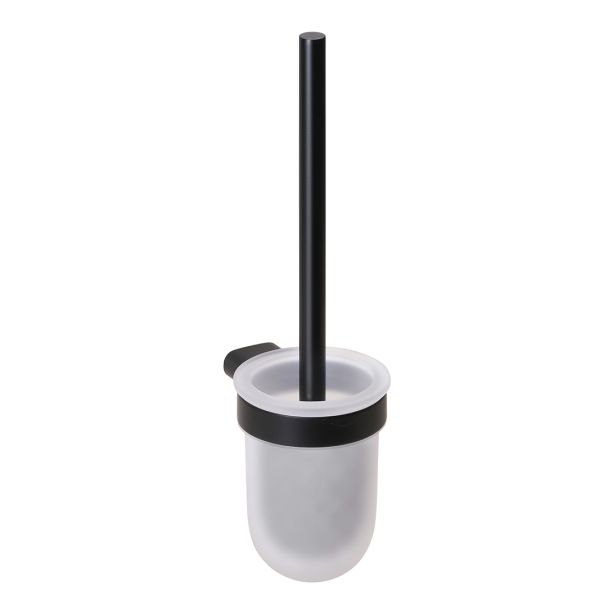 WC-harja seinälle Bemeta Organic Black, musta/lasi