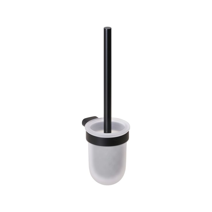 WC-harja seinälle Bemeta Organic Black, musta/lasi