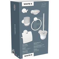 Kylpyhuoneen tarvikesetti Bemeta White, 6 osaa