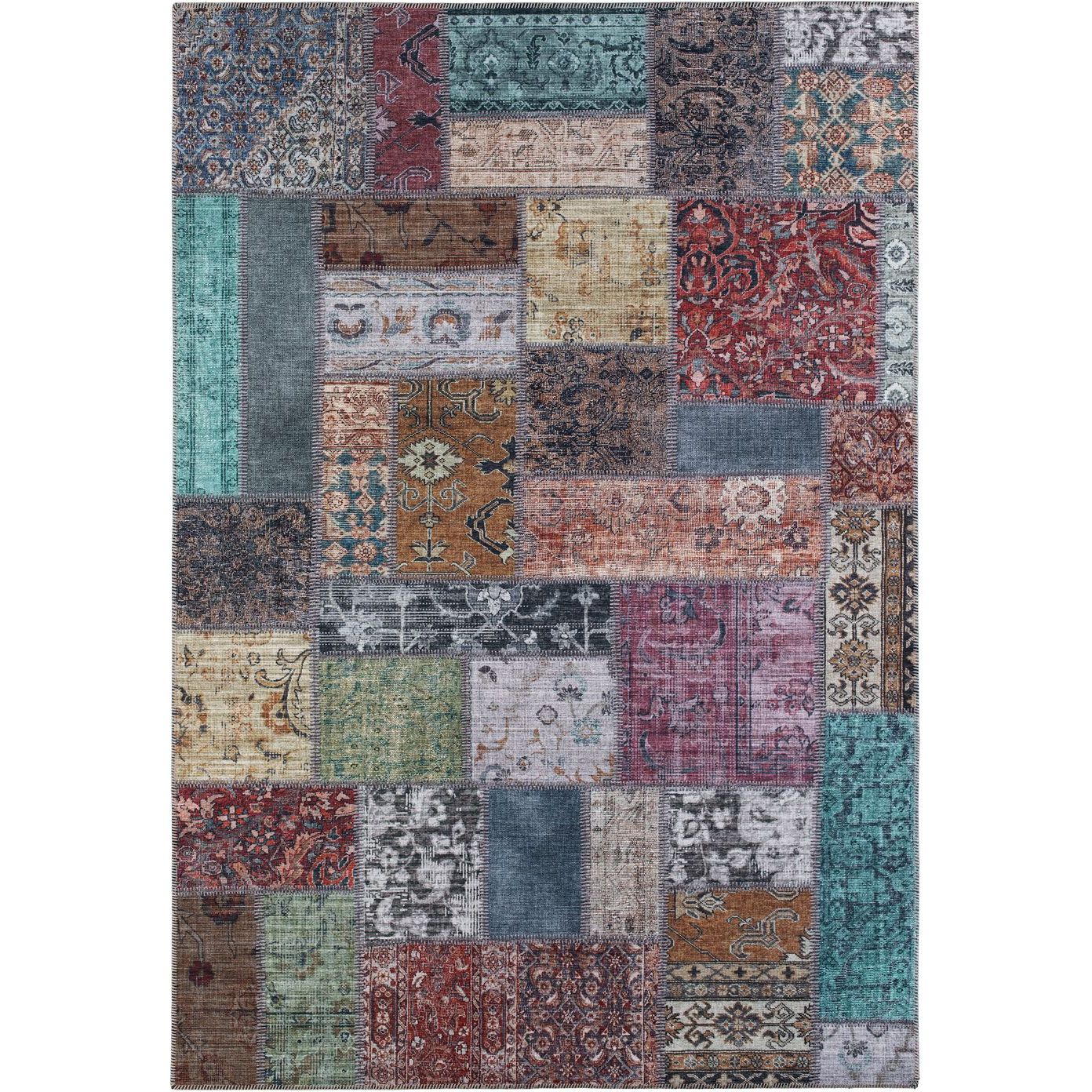 Matto Benina Patchwork 240x330cm monivärinen