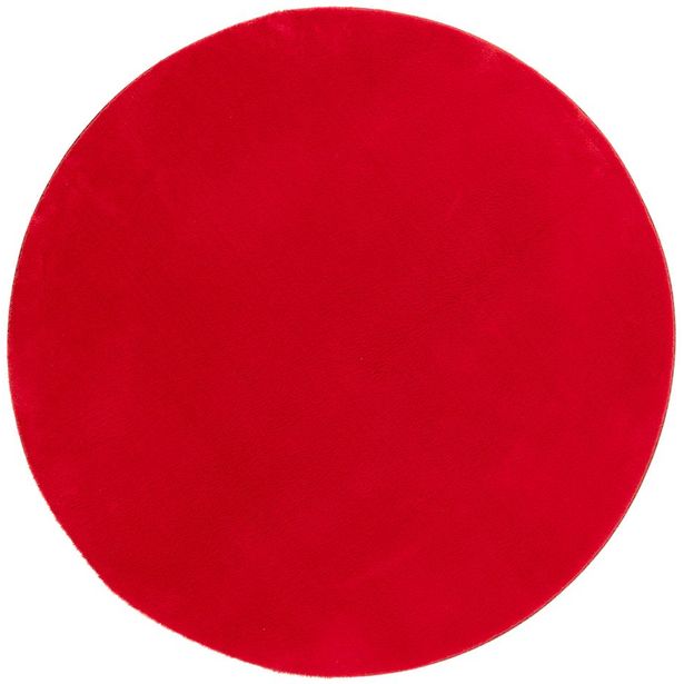Pyöreä matto Benina Soft Ø120cm punainen