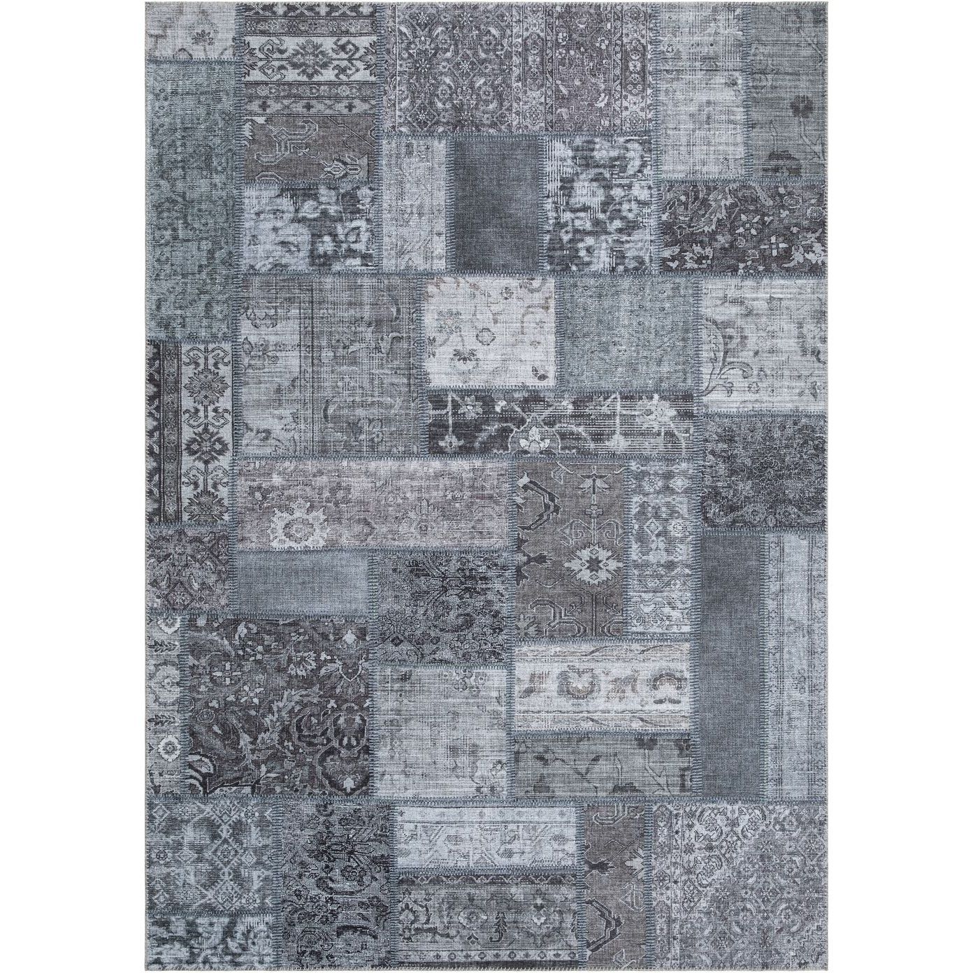Matto Benina Patchwork 300x400cm teräksenharmaa