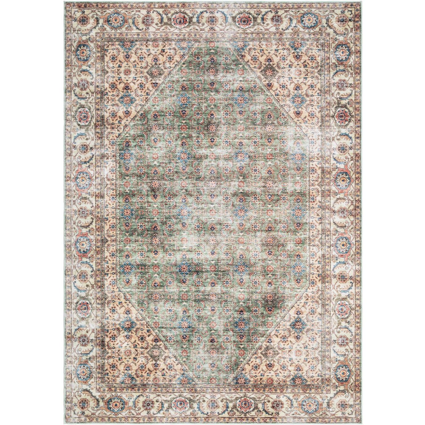 Matto Benina Tarfaya Oriental 200x290cm vihreä