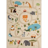 Matto Benina Play Animals 160x230cm pellava, Verkkokaupan poistotuote