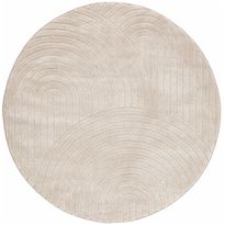 Pyöreä matto Benina Genova Zen, Ø200cm, pellava, Verkkokaupan poistotuote