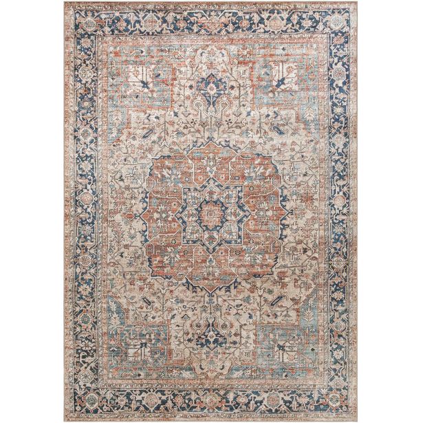 Matto Benina Amber Medallion, 200x290cm, monivärinen