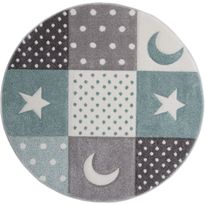 Pyöreä matto Benina Atlas Star Ø120cm turkoosi