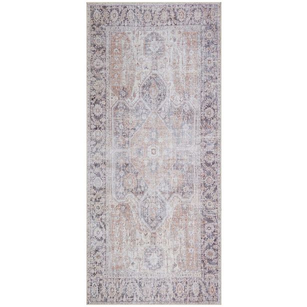 Käytävämatto Benina Kashan Sarouk, 80x200cm, kermanvaalea/oranssi