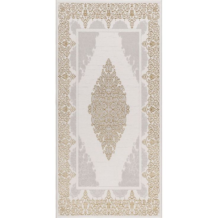 Käytävämatto Benina Ankara Medallion 80x150cm kerma/kulta
