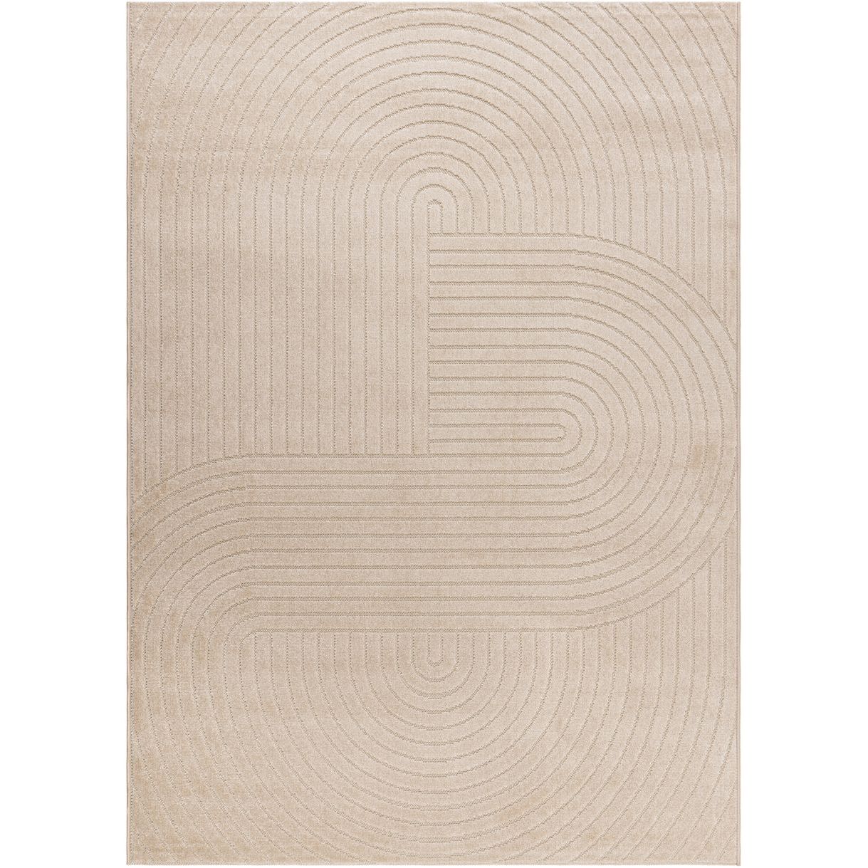 Matto Benina Hawaii Shape, sisä- ja ulkokäyttöön, 200x290cm, pellava