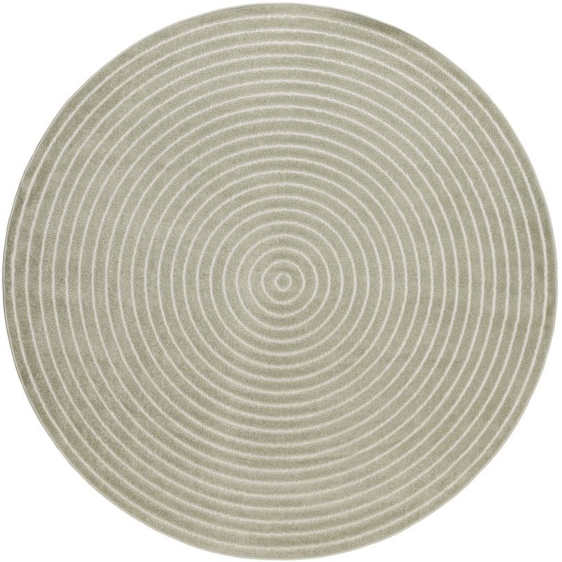 Pyöreä matto Benina Hawaii Circle, sisä- ja ulkokäyttöön, Ø200cm, vihreä