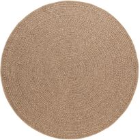 Pyöreä matto Benina Natural Circle, sisä- ja ulkokäyttöön, ruskea, eri kokoja