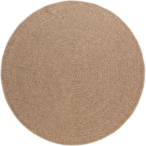 Pyöreä matto Benina Natural Circle, sisä- ja ulkokäyttöön, ruskea, eri kokoja