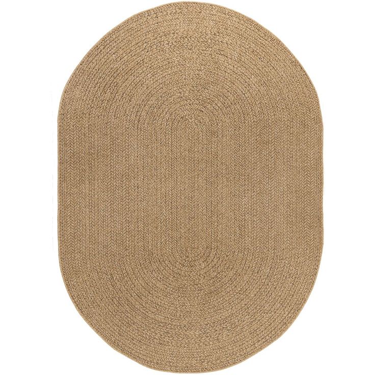 Matto Benina Natural Frame Oval, sisä- ja ulkokäyttöön, ruskea, eri kokoja