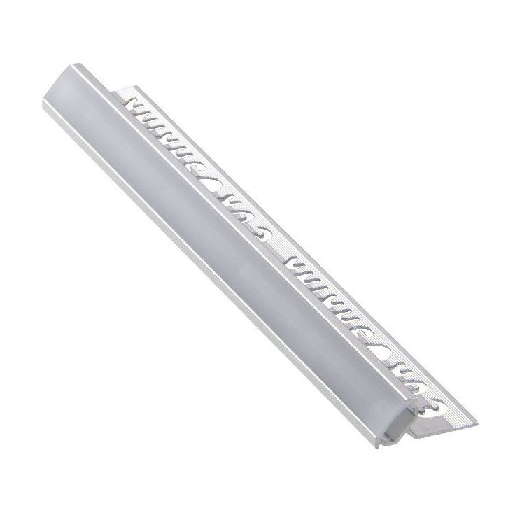LED-laattalista/ulkokulma Euroshrink 300A, 45°, alumiini, 12mm x 2.5m, eri värejä