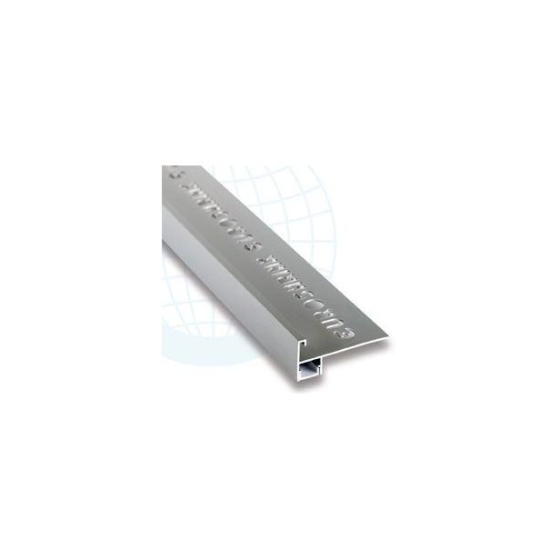 LED-porraslista Euroshrink 305A, alumiini, 12mm x 2.5m, mattahopea